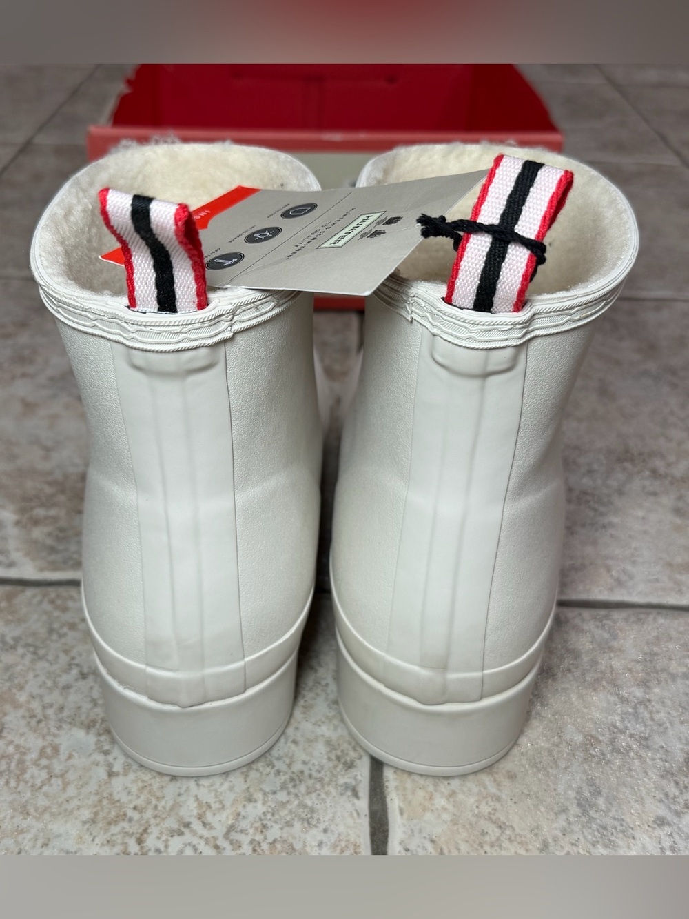 Hunter Play Short Faux Shearling Line Waterproof Rain Boots Size 11 USA - Picture 6 of 14